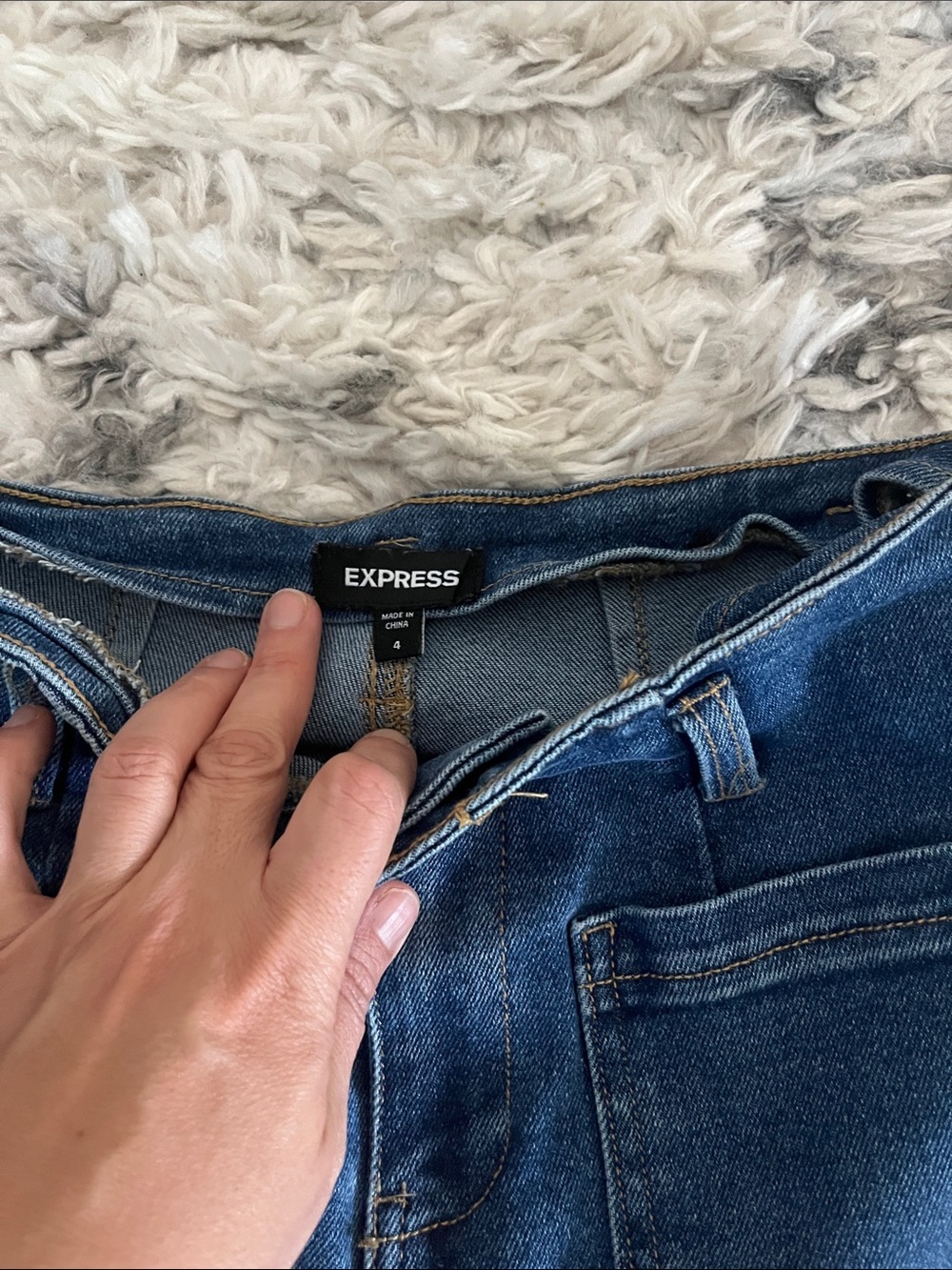 Express wide leg crop trouser Jeans - Picture 3 of 4